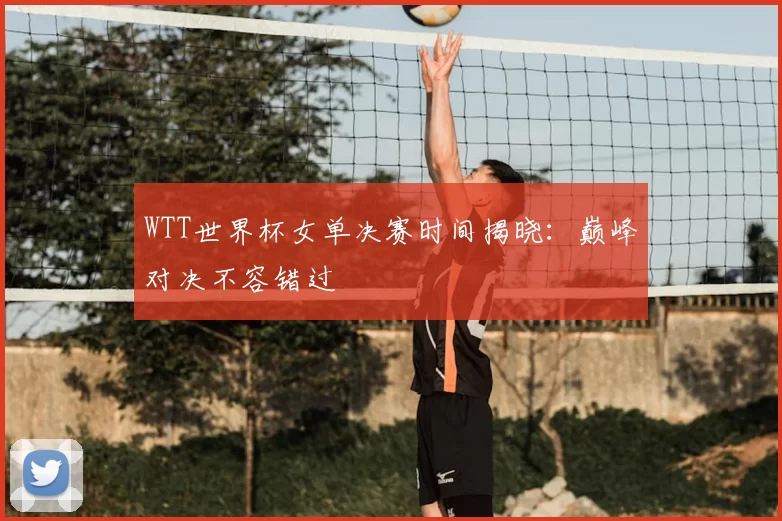WTT世界杯女单决赛时间揭晓:巅峰对决不容错过